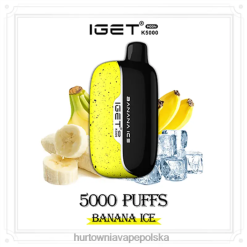 Hurtownia Vape Polska - IGET Moon k5000 6HRJP11 lód bananowy