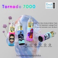 Hurtownia Vape Polska - jednorazowe VPNZX1 RandM Tornado 7000 5%