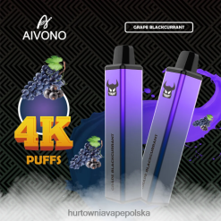 Hurtownia Vape W Polsce - Aivono AIM FREAK 4000 winogronowa czarna porzeczka VB00FF259