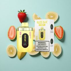 Razz Bar 50K Zaciągnięć Strawberry Banana Jednorazowy Vape 50000 Zaciągnięć