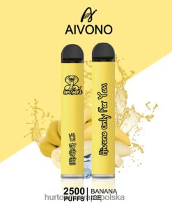 Vape Shop Białystok - Aivono AIM SNAKE 2500 lód bananowy VB00FF298