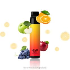 Vape Shop Białystok - LAVIE BAR 3000 zaciągnięć 8R2Z288 winogrono, pomarańcza, jabłko