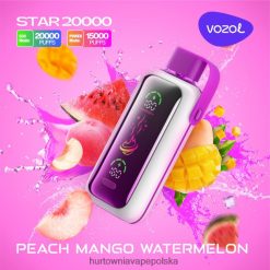 Vape Shop Kraków - VOZOL STAR 20000 ZRJDD16 arbuz brzoskwiniowo-mango