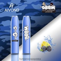 Vape Shop Lublin - Aivono AIM BOOM 600 niebieska lemoniada malinowa VB00FF355