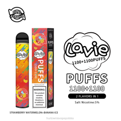 Vape Shop Lublin - LAVIE BAR Switch 2200 zaciągnięć 8R2Z295 lód arbuzowo-truskawkowy/bananowy