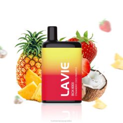Vape Shop Lublin - LAVIE BOX 6000 zaciągnięć 8R2Z205 truskawkowy kokosowy ananas