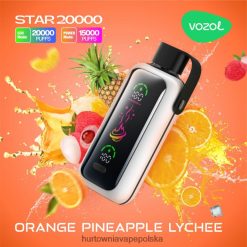 Vape Shop Lublin - VOZOL STAR 20000 ZRJDD15 pomarańczowe liczi ananasowe