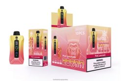 Vape Shop Warszawa - Bang Beach Waporyzator z inteligentnym ekranem o wydajności 20000 zaciągnięć różowa lemoniada J66LVB4