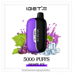 Vape Shop Warszawa - IGET Moon k5000 6HRJP4 lód winogronowy