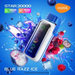 Vape Shop Warszawa - VOZOL STAR 20000 ZRJDD4 niebieski razz lód