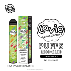 Vape Shop Wrocław - LAVIE BAR Switch 2200 zaciągnięć 8R2Z297 kwaśne jabłko/lód kokosowo-melonowy