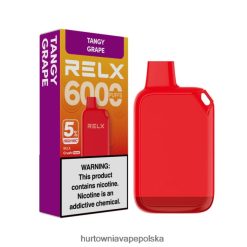 Vape Shop Wrocław - RELX Crush Pocket 6000 5% wysoki nic pikantne winogrono F0T60627