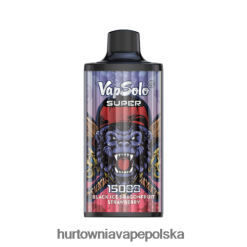 Vape Shop Wrocław - Vapsolo SUPER jednorazowy waporyzator Truskawka z czarnego lodu i dragofruit 000000107
