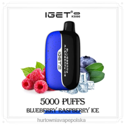Vape Tech Poland - IGET Moon k5000 6HRJP3 lód jagodowo-malinowy
