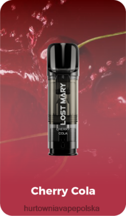 Vape Tech Poland - wiśniowa cola VPNZX423 LOST MARY Tappo wstępnie napełnione kapsułki zamienne