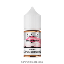 Wapować Kupic - ELFBAR ELFLIQ Nic sól 30 ml Lód truskawkowy DX88HX30